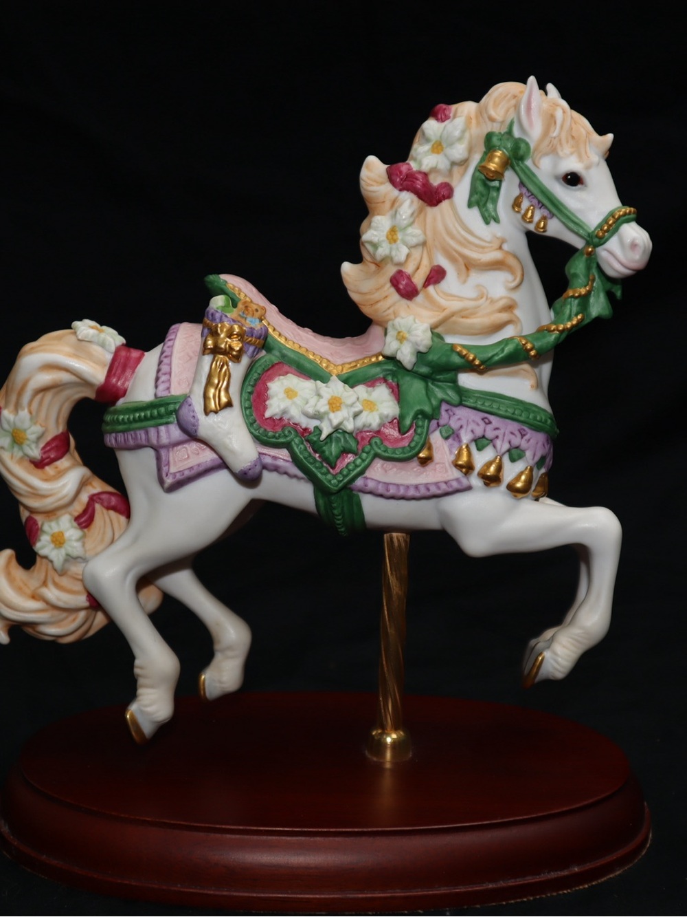 Lenox 1993 Carousel Christmas Horse Figurine